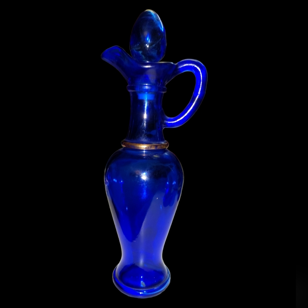 AVON Blue Glass Cologne decanter